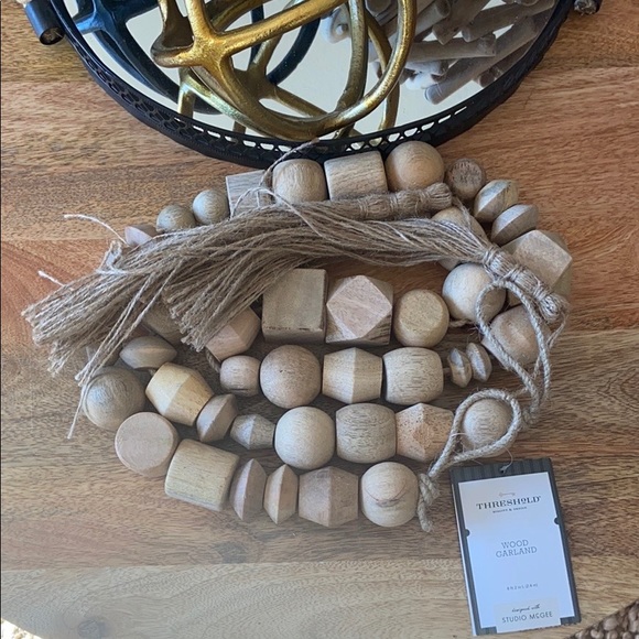 Threshold Decorative Wooden Bead Garland - Picture 10 of 16